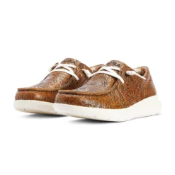 Ariat Women's Brown Floral Embossed Hilo -The Casual Step Sales Store 10042508 pair