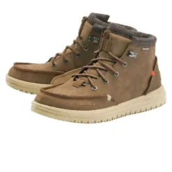 Heydude Hey Dude Men's Bradley Brown -The Casual Step Sales Store 113301500 Hey Dude Mens Bradley Boots Brown Shoes footwear kowear 01 81010