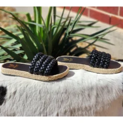 Black Braided Slides -The Casual Step Sales Store 20230403 155115
