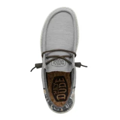 Heydude Hey Dude Men's Wally Eco Funk Stone -The Casual Step Sales Store 40006 270 WALLYFUNK STONE LEFTTOP