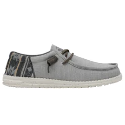Heydude Hey Dude Men's Wally Eco Funk Stone -The Casual Step Sales Store 40006 270 WALLYFUNK STONE RIGHTSIDE