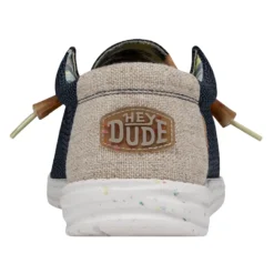 Heydude Hey Dude Men's Wally Eco Sox Orion Blue -The Casual Step Sales Store 40008 4MT WALLYSTRETCH ORIONBLUE RIGHTBACK