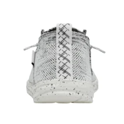 Heydude HEY DUDE WALLY HALO STONE WHITE -The Casual Step Sales Store 40014 1KA WALLYHALO STONEWHITE LEFTBACK
