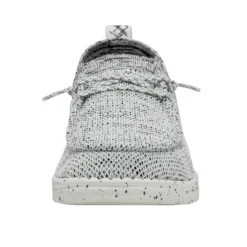 Heydude HEY DUDE WALLY HALO STONE WHITE -The Casual Step Sales Store 40014 1KA WALLYHALO STONEWHITE LEFTFRONT