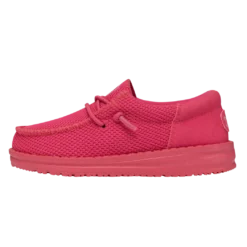 Heydude Hey Dude Toddler Funk Monochrome Electric Pink -The Casual Step Sales Store 40030 6QQ WALLYTODDLERFUNKMONO ELECTRICPINK LEFTSIDE