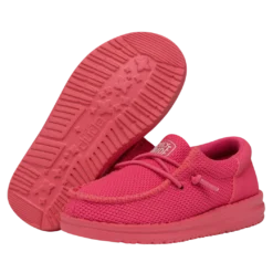 Heydude Hey Dude Toddler Funk Monochrome Electric Pink -The Casual Step Sales Store 40030 6QQ WALLYTODDLERFUNKMONO ELECTRICPINK PAIRBOTTOM