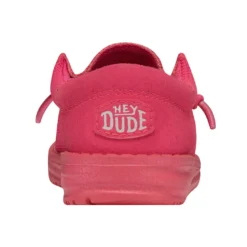 Heydude Hey Dude Toddler Funk Monochrome Electric Pink -The Casual Step Sales Store 40030 6QQ WALLYTODDLERFUNKMONO ELECTRICPINK RIGHTBACK