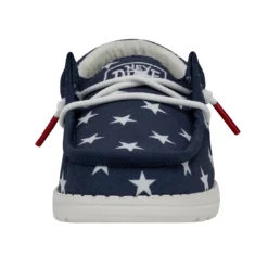 Heydude Hey Dude Youth Wally American Flag -The Casual Step Sales Store 40046 9CW WALLYYOUTHPATRIOTIC AMERICANFLAG LEFTFRONT