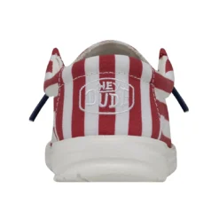 Heydude Hey Dude Youth Wally American Flag -The Casual Step Sales Store 40046 9CW WALLYYOUTHPATRIOTIC AMERICANFLAG RIGHTBACK