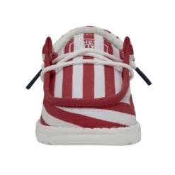 Heydude Hey Dude Youth Wally American Flag -The Casual Step Sales Store 40046 9CW WALLYYOUTHPATRIOTIC AMERICANFLAG RIGHTFRONT