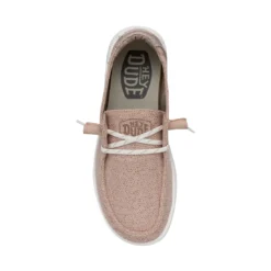 Heydude Hey Dude Wendy Woven Blush 11 Heydude Hey Dude Wendy Woven Blush -The Casual Step Sales Store 40098 684 WENDYWOVEN BLUSH RIGHTTOP