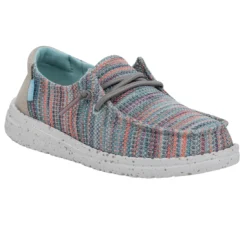 Heydude Hey Dude Youth Wendy Sunset Pink 11 Heydude Hey Dude Youth Wendy Sunset Pink -The Casual Step Sales Store 40111 9C9 WENDYYOUTHSTRETCH SUNSETPINK RIGHTANGLE