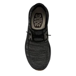 Heydude Hey Dude Sirocco Black Night -The Casual Step Sales Store 40140 0WM SIROCCO BLACKNIGHT RIGHTTOP