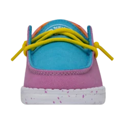 Heydude Hey Dude Wendy Toddler Slub Color Block -The Casual Step Sales Store 40144 9CI WENDYTODDLERSLUBCANVAS COLORBLOCK LEFTFRONT