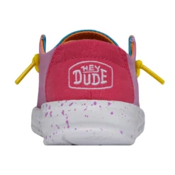 Heydude Hey Dude Wendy Toddler Slub Color Block -The Casual Step Sales Store 40144 9CI WENDYTODDLERSLUBCANVAS COLORBLOCK RIGHTBACK