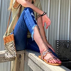 Leopard Sandal