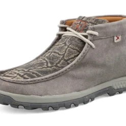 Twisted X Men's Grey Elephant Cell Stretch Chukka Driving Moc