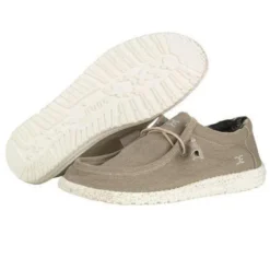 Heydude Hey Dude Men's Beige Wally Stretch Casual -The Casual Step Sales Store WALLY STRETCH BEIGE 005 grande 2048x 900x a6d2c892 b6e7 4d6d 97dc f9c43df309b5