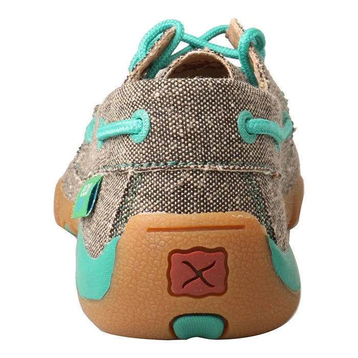 Twisted X Youth Dust & Turquoise ECO Driving Moc 2 Twisted X Youth Dust & Turquoise ECO Driving Moc - Image 2