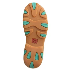 Twisted X Youth Dust & Turquoise ECO Driving Moc 6 Twisted X Youth Dust & Turquoise ECO Driving Moc -The Casual Step Sales Store YDM0040 BT 510x700 510x700 1