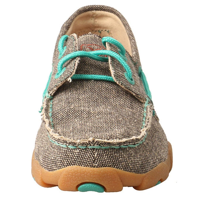 Twisted X Youth Dust & Turquoise ECO Driving Moc 4 Twisted X Youth Dust & Turquoise ECO Driving Moc - Image 4