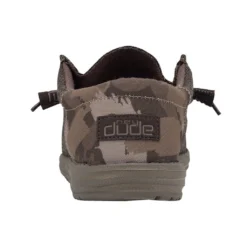 Heydude Hey Dude Men's Wally Funk Dark Brown Camo -The Casual Step Sales Store back 4e5a945e 6880 415c b1e4 605031b1537e