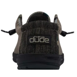 Heydude Hey Dude Wally Sox Timber Wolf -The Casual Step Sales Store mens hey dude wally sox shoe 110350622 timber wolf back 44778