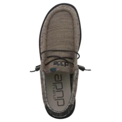 Heydude Hey Dude Wally Sox Timber Wolf -The Casual Step Sales Store mens hey dude wally sox shoe 110350622 timber wolf top 36401