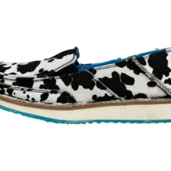 Black/White Cow Print Leona Shoe